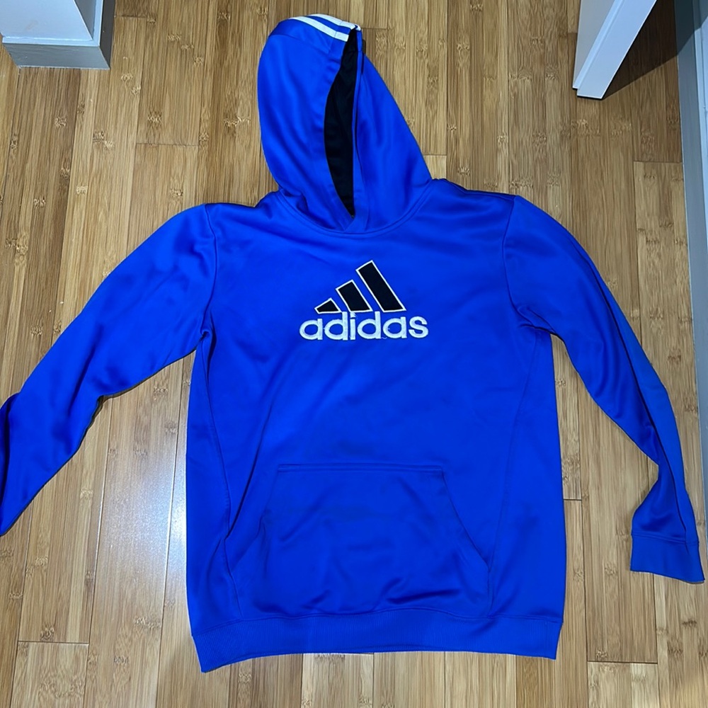 Adidas Blue Hoodie, XL